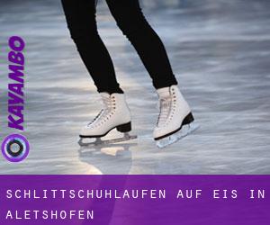 Schlittschuhlaufen auf Eis in Aletshofen 