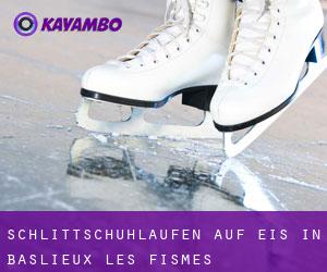 Schlittschuhlaufen auf Eis in Baslieux-lès-Fismes 