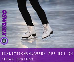 Schlittschuhlaufen auf Eis in Clear Springs 