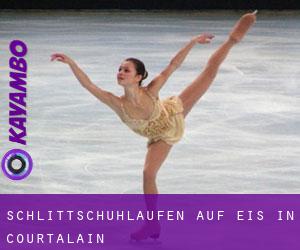 Schlittschuhlaufen auf Eis in Courtalain 