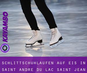Schlittschuhlaufen auf Eis in Saint-André-du-Lac-Saint-Jean 
