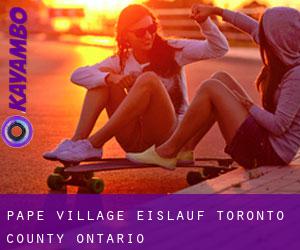 Pape Village eislauf (Toronto county, Ontario)