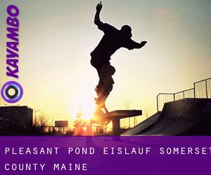 Pleasant Pond eislauf (Somerset County, Maine)